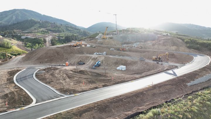 Construction progress at Marcella Landing, July 1, 2025
