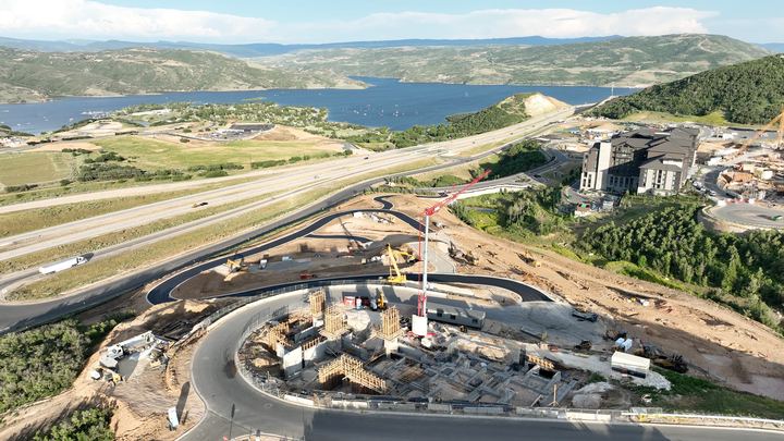 Construction progress at Marcella Landing, July 1, 2025