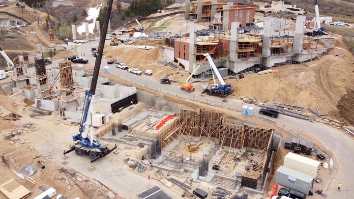 Aerial construction progress at Marcella Landing, Q1 '26